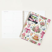 Golf Verjaardagsfeest Roze Thema voor Meisje Vrouw Planner (Display)