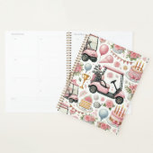 Golf Verjaardagsfeest Roze Thema voor Meisje Vrouw Planner (Display)