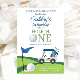 Golf Verjaardagsfeest Uitnodiging