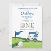 Golf Verjaardagsfeest Uitnodiging (Voorkant)
