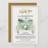 Golf Verjaardagsfeest Uitnodigingen voor 70th