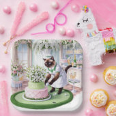 Golf verjaardagsfeest voor Cat Lover Golfer Papieren Bordje (Feest)