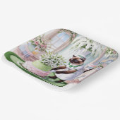 Golf verjaardagsfeest voor Cat Lover Golfer Papieren Bordje (Gebogen)