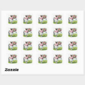 Golf verjaardagsfeest voor Cat Lover Golfer Vierkante Sticker (Vel)