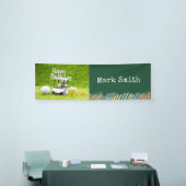 Golf verjaardagsfeest voor golfer spandoek (Beurs)