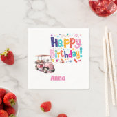 Golf Verjaardagsfeest voor vrouw golfer Servet (Insitu)