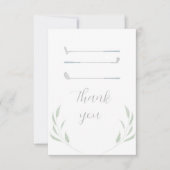 Golf Verjaardagsfeestje Dank je Kaart (Voorkant)