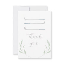 Golf Verjaardagsfeestje Dank je Kaart