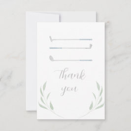 Golf Verjaardagsfeestje Dank je Kaart