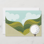 Golf verjaardagsfeestje elke leeftijd golfen foto kaart (Achterkant)