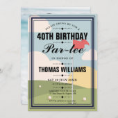 Golf Verjaardagsfeestje Foto Kaart (Voorkant / Achterkant)