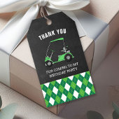 Golf verjaardagsfeestje gunst cadeaulabel