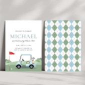 Golf Verjaardagsfeestje Par-tee Uitnodiging