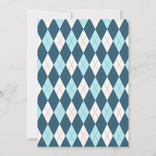 Golf verjaardagsfeestje uitnodiging (Achterkant)