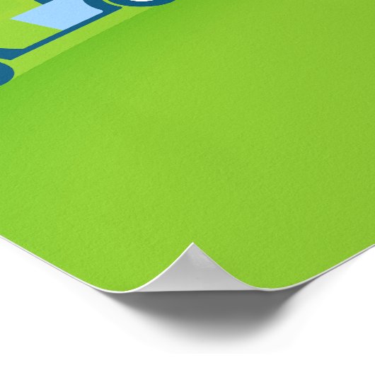 Golf Verjaardagsfeestje Welkomstbord Poster (Hoek)