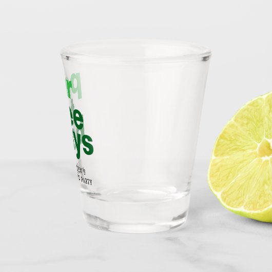 Golf Verlovingsfeest Par Tee Boys Wit Shot Glas (Rechts)