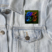 Golf Vierkante Button 5,1 Cm (In situ)