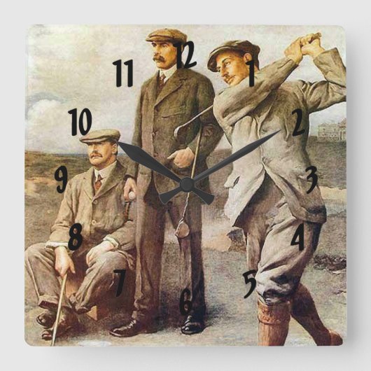  Golf Vierkante Klok (Voorkant)