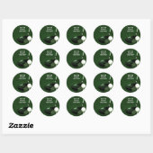 Golf Vierkante Sticker (Vel)