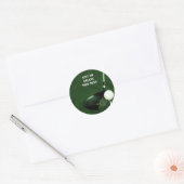Golf Vierkante Sticker (Envelop)