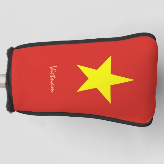 Golf Vietnam & Vietnamese vlag/Golf Clubs Hoesjes Golfheadcover (Voorkant)