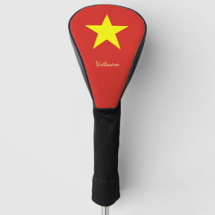 Golf Vietnam & Vietnamese vlag/Golf Clubs Hoesjes Golfheadcover