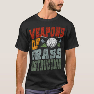 Golf Vintage Retro Wapens Van Gras T-shirt