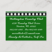 Golf VIP Kaart - SRF Visitekaartje (Achterkant)