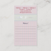 Golf - Visitekaartje (Achterkant)