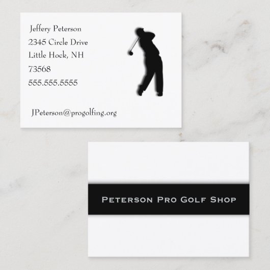 Golf Visitekaartje (Voorkant / Achterkant)
