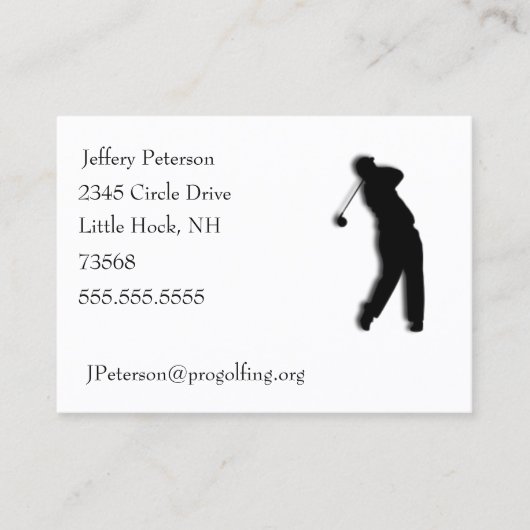 Golf Visitekaartje (Voorkant)
