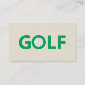 Golf Visitekaartje (Achterkant)