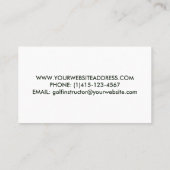 GOLF-VISITEKAARTJE, GOLF-INSTRUCTEUR VISITEKAARTJE (Achterkant)