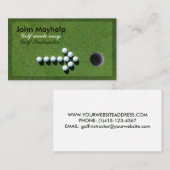 GOLF-VISITEKAARTJE, GOLF-INSTRUCTEUR VISITEKAARTJE (Voorkant / Achterkant)