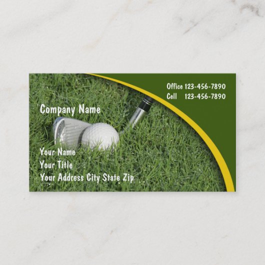 Golf Visitekaartjes (Voorkant)