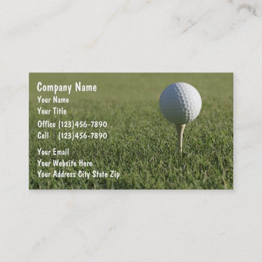 Golf Visitekaartjes (Voorkant)