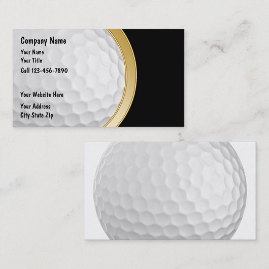 Golf Visitekaartjes (Voorkant / Achterkant)