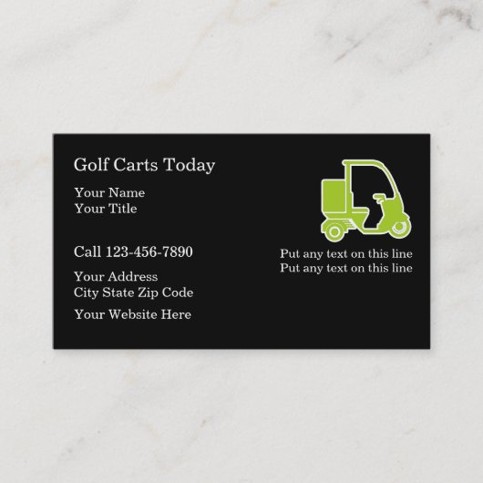 Golf Visitekaartjes (Voorkant)
