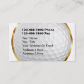 Golf Visitekaartjes (Achterkant)