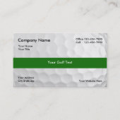 Golf Visitekaartjes Logo Back (Voorkant)