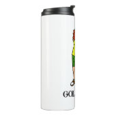 Golf Vixen Vrouw Golfer Thermische Tumbler Thermosbeker (Gedraaid links)