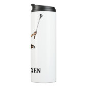 Golf Vixen Vrouw Golfer Thermische Tumbler Thermosbeker (Geroteerd rechts)