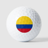 Golf/vlag/Bandera de Colombia Golfballen (Voorkant)