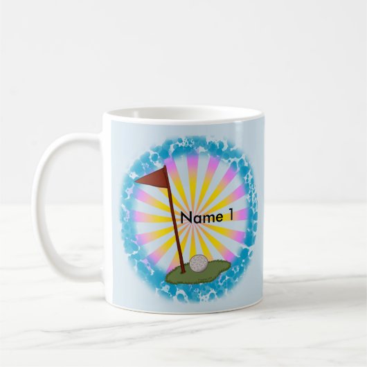 Golf Vlag Koffiemok (Links)