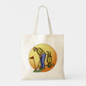 Golf Vlag Papa Golfsport Tote Bag (Achterkant)