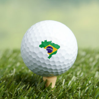 Golf/vlag van Brazilië Golfballen