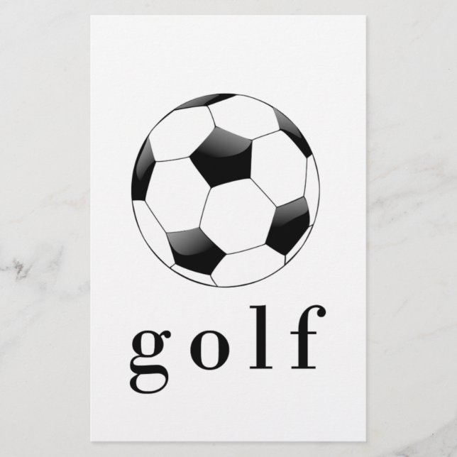 Golf Voetbal Funny Sport T-Shirt (Voorkant)