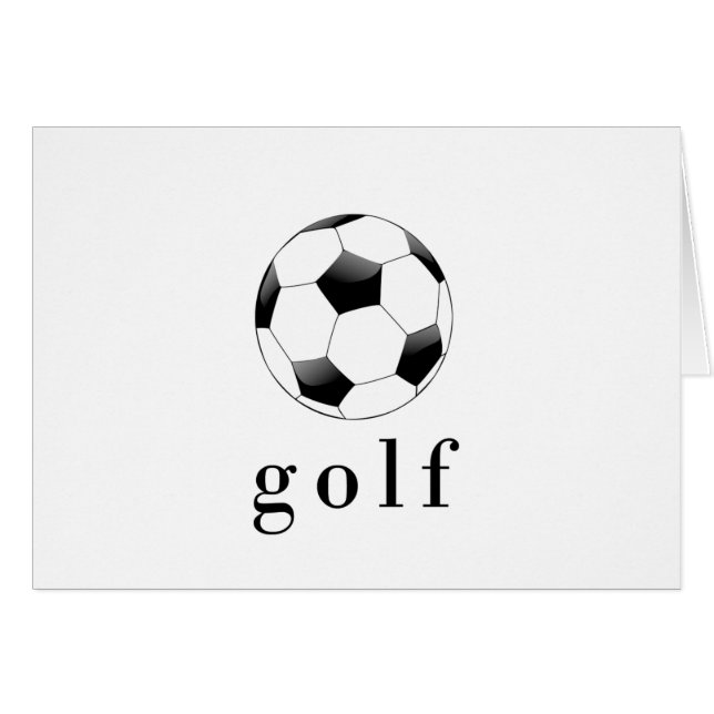 Golf Voetbal Funny Sport T-Shirt (Voorkant Horizontaal)
