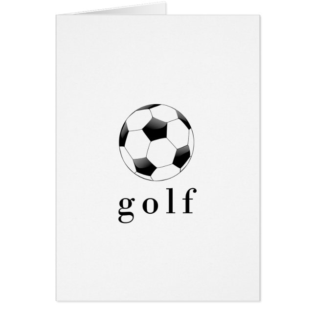 Golf Voetbal Funny Sport T-Shirt (Voorkant)
