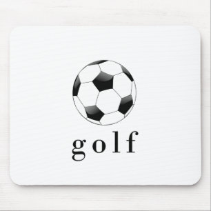 Golf Voetbal Funny Sport T-Shirt Muismat